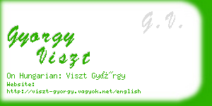 gyorgy viszt business card